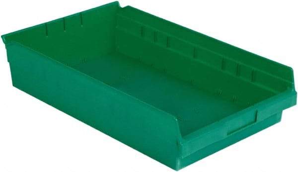 LEWISBins+ - 17-7/8" Deep, Green Hopper Shelf Bin - 4" High x 11-1/8" Wide x 17-7/8" Long - All Tool & Supply