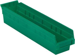 LEWISBins+ - 17-7/8" Deep, Green Hopper Shelf Bin - 4" High x 4-1/8" Wide x 17-7/8" Long - All Tool & Supply