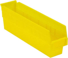 LEWISBins+ - 17-7/8" Deep, Yellow Hopper Shelf Bin - 6" High x 4-1/8" Wide x 17-7/8" Long - All Tool & Supply