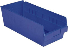 LEWISBins+ - 17-7/8" Deep, Blue Hopper Shelf Bin - 6" High x 8-3/8" Wide x 17-7/8" Long - All Tool & Supply