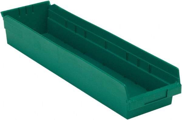 LEWISBins+ - 23-5/8" Deep, Green Hopper Shelf Bin - 4" High x 6-5/8" Wide x 23-5/8" Long - All Tool & Supply