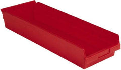 LEWISBins+ - 23-5/8" Deep, Red Hopper Shelf Bin - 4" High x 8-3/8" Wide x 23-5/8" Long - All Tool & Supply