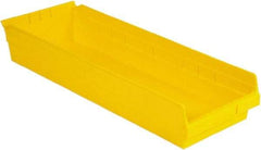 LEWISBins+ - 23-5/8" Deep, Yellow Hopper Shelf Bin - 4" High x 8-3/8" Wide x 23-5/8" Long - All Tool & Supply