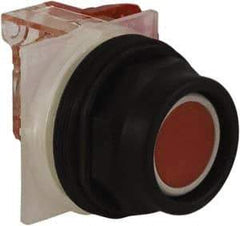 Schneider Electric - 30mm Mount Hole, Extended Straight, Pushbutton Switch with Contact Block - Red Pushbutton, Momentary (MO) - All Tool & Supply