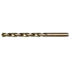 #12 RHS / RHC HSS-CO 8% (M42) 135 Degree Split Point Cobalt Heavy Duty Jobber Length Drill - Straw / Gold Oxide - All Tool & Supply