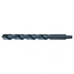 #24 RHS / RHC HSS 118 Degree Radial Point Automotive Tanged Shank Drill - Steam Oxide - All Tool & Supply