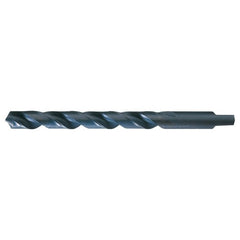 #19 RHS / RHC HSS 118 Degree Radial Point Automotive Tanged Shank Drill - Steam Oxide - Exact Industrial Supply