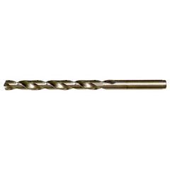 11.50mm RHS / RHC HSS-CO 8% (M42) 135 Degree Split Point NAS907 Type J Cobalt Heavy Duty Jobber Drill - Straw / Gold Oxide