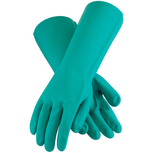 ‎50-N2250G/M Nitrile Gloves - Assurance Unsupport Nitrile - Green - 22 Mil - 15 Inch - Unlined - Diamond - Exact Industrial Supply