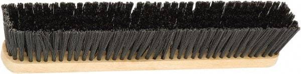 Harper Brush - 18" Medium Duty Polypropylene Push Broom - 2-7/8" Bristle Length, Wood Block, Bolt-On Handle Connection, Handle Sold Separately - All Tool & Supply