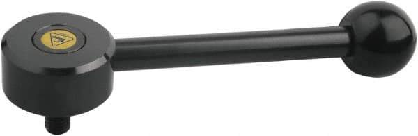 KIPP - 1/2-13, Steel Threaded Stud Adjustable Clamping Handle - 170.5mm OAL, 33mm High - All Tool & Supply