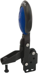 KIPP - Vertical Handle, Manual Hold Down Toggle Clamp - U-Bar, Straight Base, Nitride/Oxide Finish, Steel - All Tool & Supply