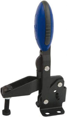 KIPP - Vertical Handle, Manual Hold Down Toggle Clamp - U-Bar, Flanged Base, Nitride/Oxide Finish, Steel - All Tool & Supply