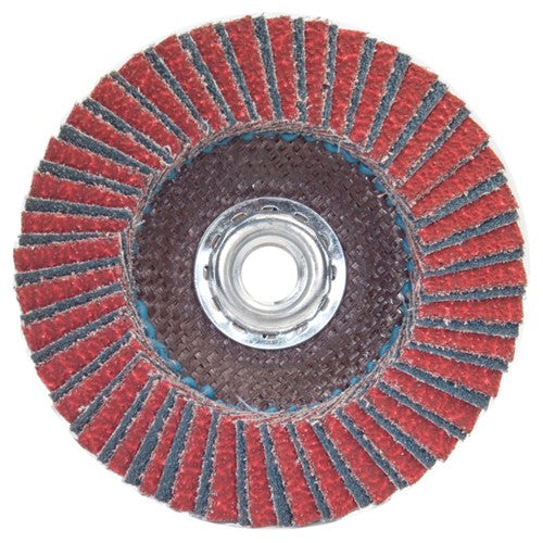 7″ × 1/4″ × 5/8″ Twinfiber Flap Disc Type 29 Conical 80 Grit - All Tool & Supply