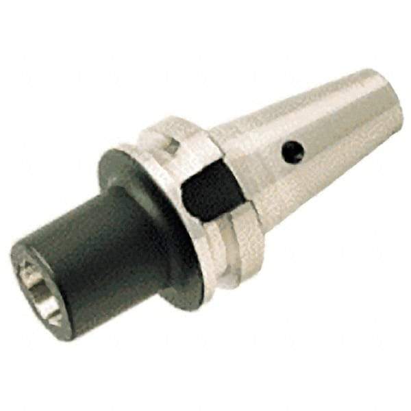 Iscar - BT50 Outside Taper, MT3 Inside Taper, BT to Morse Taper Adapter - 65mm Projection, 40mm Nose Diam - Exact Industrial Supply