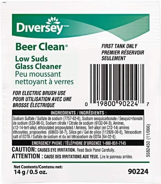 Diversey - 0.50 oz Packet Unscented Glass Cleaner - Use on Beverage Glass - All Tool & Supply