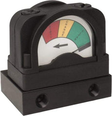 PRO-SOURCE - Glass Filled Nylon FRL Pressure Gauge - Use with Filters - All Tool & Supply