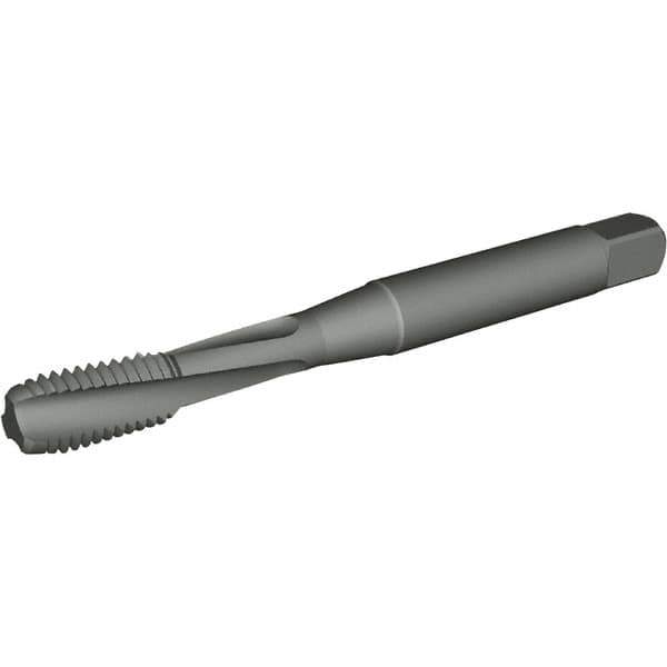 Kennametal - 9/16-18 UNF 4 Flute Modified Bottoming Spiral Flute Tap - Powdered Metal, TiN/CrC/C Finish, 91.2mm OAL, Right Hand Flute, Right Hand Thread, H5, Series T662 - All Tool & Supply