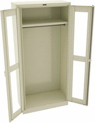 Tennsco - 6 Shelf Wardrobe Storage Cabinet - Steel, 36" Wide x 18" Deep x 78" High, Champagne/Putty - All Tool & Supply