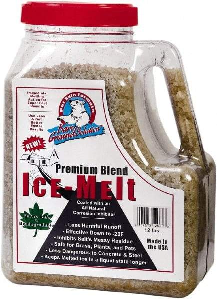 Bare Ground Solutions - 12 Lb Jug Calcium Chloride Granules - Effective to -20°F - All Tool & Supply