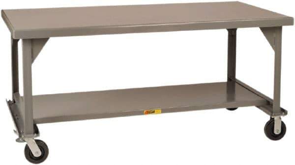 Little Giant - Mobile Work Bench - Steel, Gray, 48" Long x 30" Deep x 36" High - All Tool & Supply