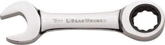 GearWrench - 11/32" 12 Point Combination Wrench - Chrome Vanadium Steel, Full Polish Finish - All Tool & Supply