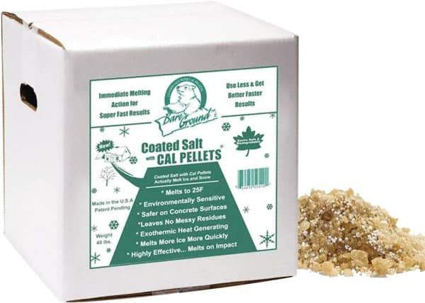 Bare Ground Solutions - 40 Lb Box Calcium Chloride Granules - Effective to -20°F - All Tool & Supply