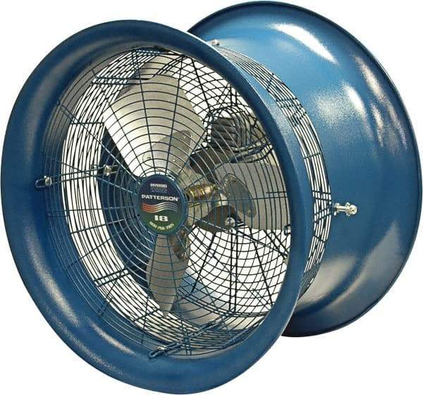 Patterson Fan - 18" Blade, 1/2 hp, 3,800 CFM, Industrial Circulation Fan - Suspension, 208-230/460 Volts, 1 Speed - All Tool & Supply