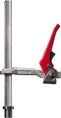 Bessey - 1,000 Lb Holding Capacity, 12" Max Opening Capacity, 1,000 Lb Clamping Pressure, Manual Hold Down Clamp - 7-15/16" Arm Length, 8-21/32" Clamp Length, 1-5/8" Clamp Width, 15-3/4" Clamp Height, 28mm Stud Mount, Steel - All Tool & Supply