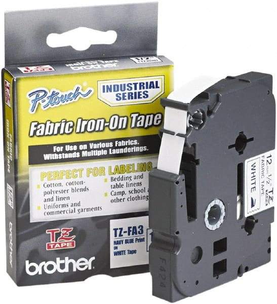 Brother - 1/2" Wide x 108" Long, White Label Tape - For Label Maker - All Tool & Supply