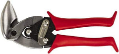 Midwest Snips - 1-1/4" Length of Cut, Left Pattern Upright Aviation Snip - 8" OAL, 24 AWG Steel Capacity - All Tool & Supply