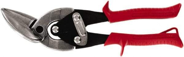 Midwest Snips - 1-1/4" Length of Cut, Left Pattern Offset Aviation Snip - 9-3/4" OAL, 18 AWG Steel Capacity - All Tool & Supply