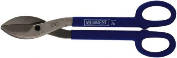 Midwest Snips - 2-1/2" Length of Cut, Straight Pattern Tinner's Snip - 16" OAL, 16 AWG Steel Capacity - All Tool & Supply