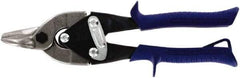 Midwest Snips - 7/8" Length of Cut, Straight Pattern Aviation Snip - 9" OAL, 16 AWG Steel Capacity - All Tool & Supply