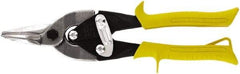 Midwest Snips - 1-3/8" Length of Cut, Straight Pattern Aviation Snip - 10" OAL, 18 AWG Steel Capacity - All Tool & Supply