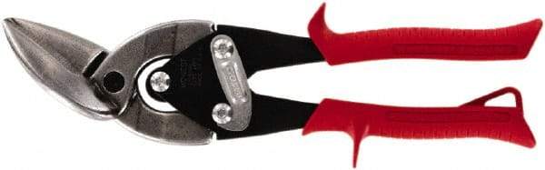 Midwest Snips - 1-1/4" Length of Cut, Left Pattern Offset Aviation Snip - 9-3/4" OAL, 18 AWG Steel Capacity - All Tool & Supply