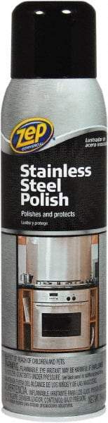 ZEP Commercial - 14 fl oz Liquid Stainless Steel Cleaner & Polish - Citrus Scented, Aerosol Container - All Tool & Supply