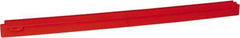 Vikan - 27.6" Polypropylene Blade Squeegee Refill - Threaded End, Double Edge, Red, Polypropylene Holder, Use with 77154 - All Tool & Supply