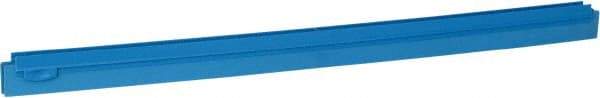 Vikan - 27.6" Polypropylene Blade Squeegee Refill - Threaded End, Double Edge, Blue, Polypropylene Holder, Use with 77153 - All Tool & Supply