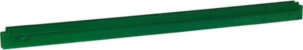 Vikan - 27.6" Polypropylene Blade Squeegee Refill - Threaded End, Double Edge, Green, Polypropylene Holder, Use with 77152 - All Tool & Supply