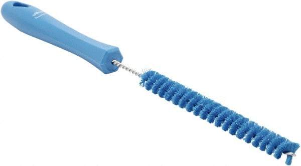 Vikan - 0.6" Diam Polyester Tube Brush - 12.2031" OAL, 6-1/2" Head Length, Polypropylene Handle - All Tool & Supply