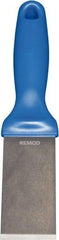 Remco - Stiff Stainless Steel Beveled Scraper - 1-1/2" Blade Width x 3-1/2" Blade Length, 5-13/32" Long Ergonomic Polypropylene Handle - All Tool & Supply