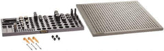 Renishaw - M8, CMM Magnetic & Clamping Kit - Use with CMM Fixtures, Includes 47Pc. Component Set, 450x450mm Plate - All Tool & Supply