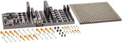 Renishaw - M6, CMM Clamping Kit - Use with CMM Fixtures, Includes 110Pc. Component Set, 300x300mm Plate - All Tool & Supply