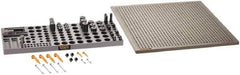 Renishaw - M6, CMM Clamping Kit - Use with CMM Fixtures, Includes 44Pc. Component Set, 450x450mm Plate - All Tool & Supply