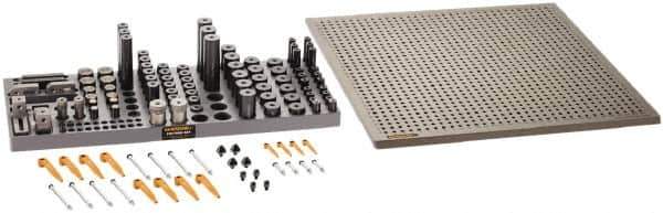 Renishaw - M6, CMM Magnetic & Clamping Kit - Use with CMM Fixtures, Includes 112Pc. Component Set, 450x450mm Plate - All Tool & Supply