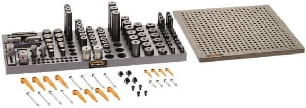 Renishaw - M6, CMM Magnetic & Clamping Kit - Use with CMM Fixtures, Includes 112Pc. Component Set, 300x300mm Plate - All Tool & Supply