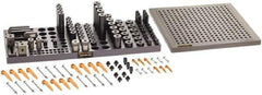 Renishaw - M8, CMM Clamping Kit - Use with CMM Fixtures, Includes 110Pc. Component Set, 300x300mm Plate - All Tool & Supply