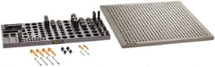 Renishaw - M8, CMM Clamping Kit - Use with CMM Fixtures, Includes 43Pc. Component Set, 450x450mm Plate - All Tool & Supply