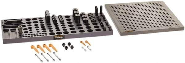 Renishaw - M8, CMM Clamping Kit - Use with CMM Fixtures, Includes 43Pc. Component Set, 300x300mm Plate - All Tool & Supply